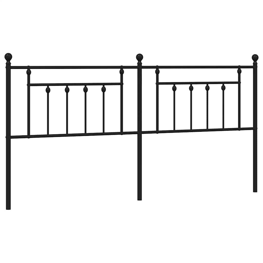 Metalowe wezgłowie, czarne, 193 cm Lumarko!