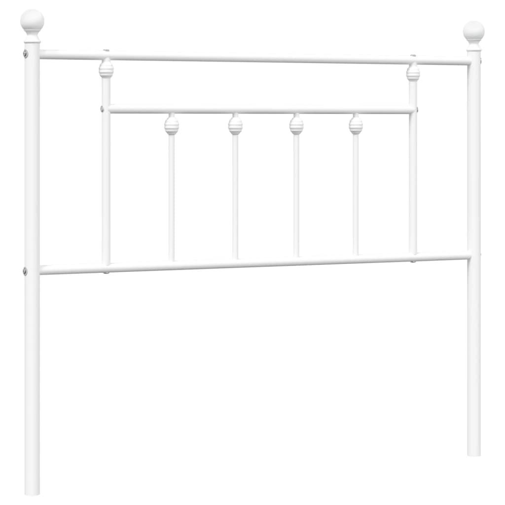 Metalowe wezgłowie, białe, 107 cm Lumarko!