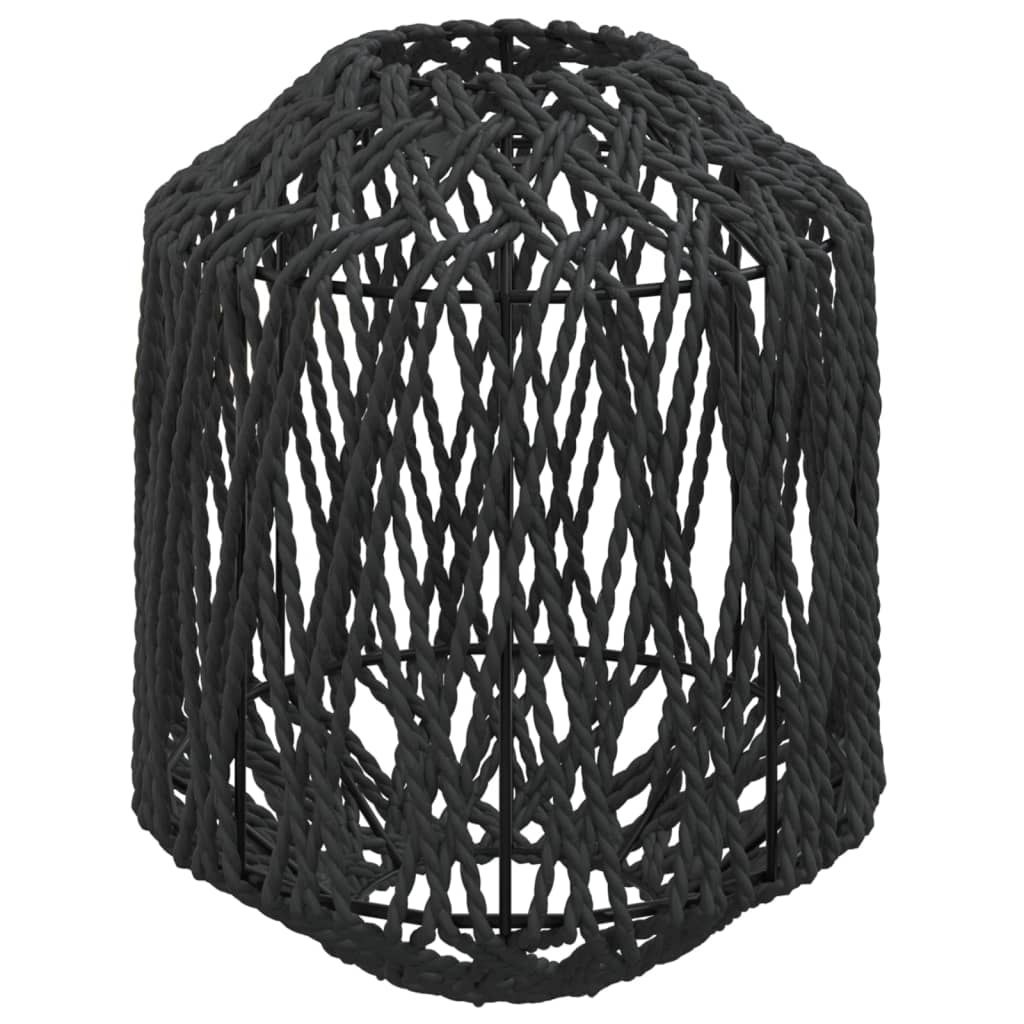 Klosz do lampy, czarny, Ø23x28 cm, żelazo i papier Lumarko!