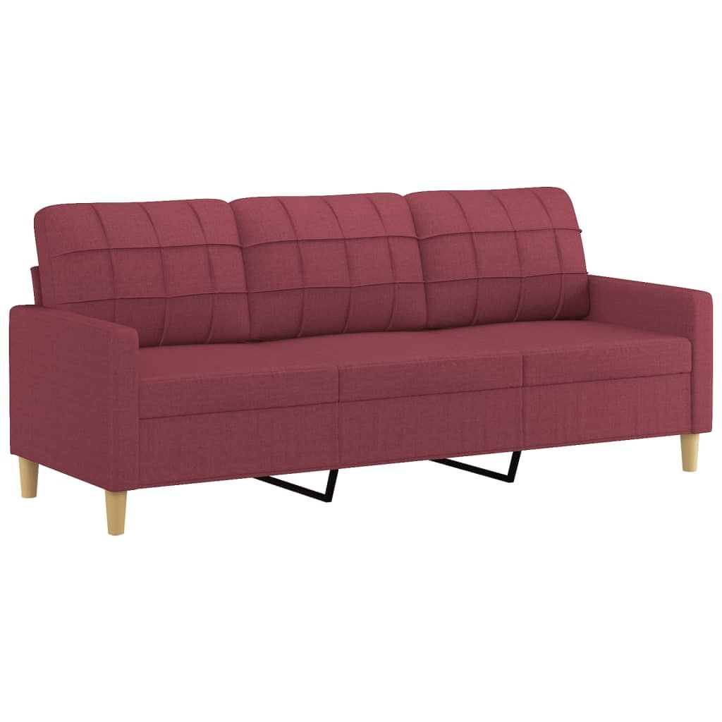 Sofa 3-osobowa, winna czerwień, 180 cm,tapicerowana tkaniną Lumarko!