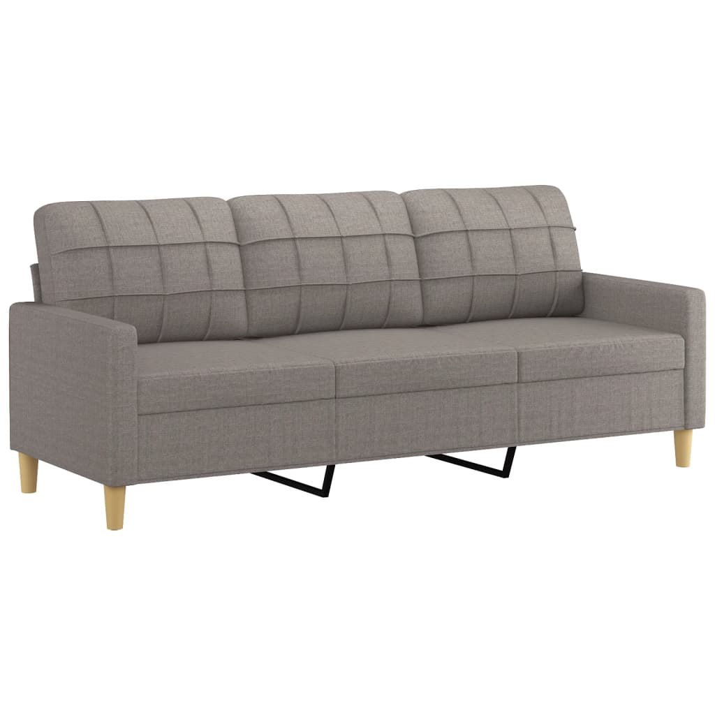 Sofa 3-osobowa, kolor taupe, 180 cm, tapicerowana tkaniną Lumarko!