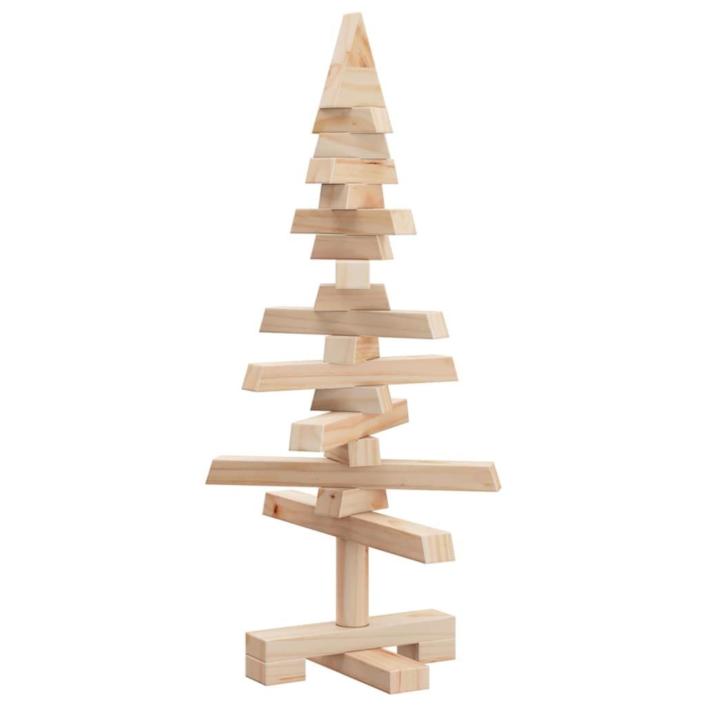 Drewniana choinka do udekorowania, 60 cm, lite drewno sosnowe Lumarko!