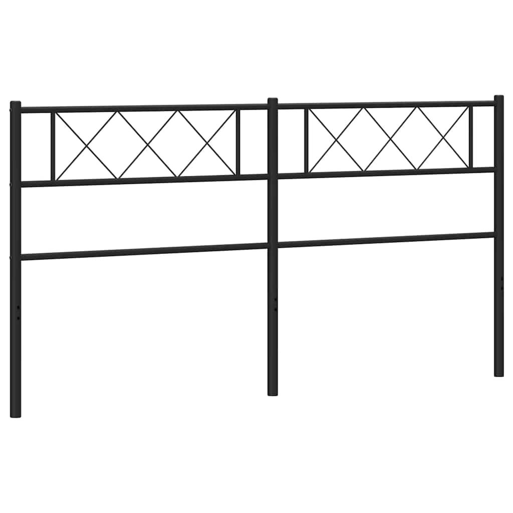 Metalowe wezgłowie, czarne, 180 cm Lumarko!