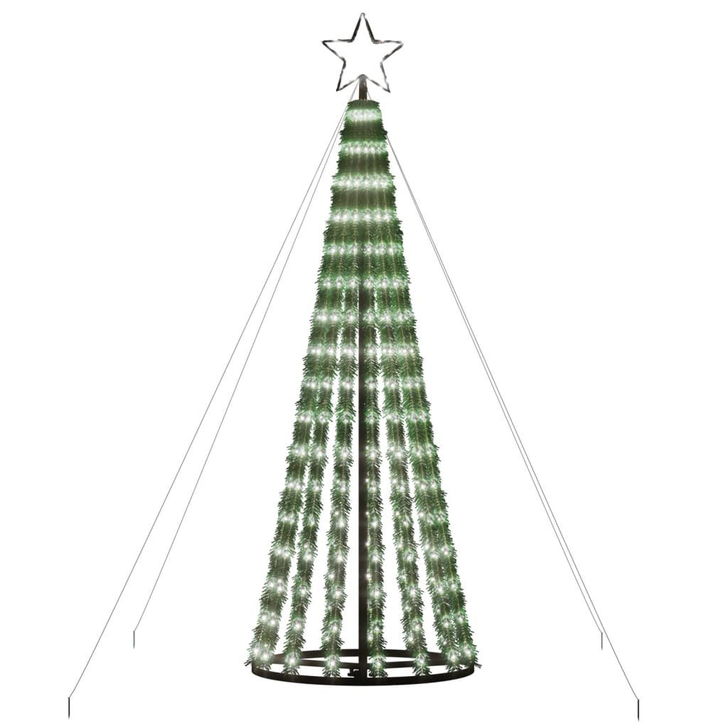 Stożkowa choinka z lampek, 275 zimnych białych LED, 180 cm Lumarko!