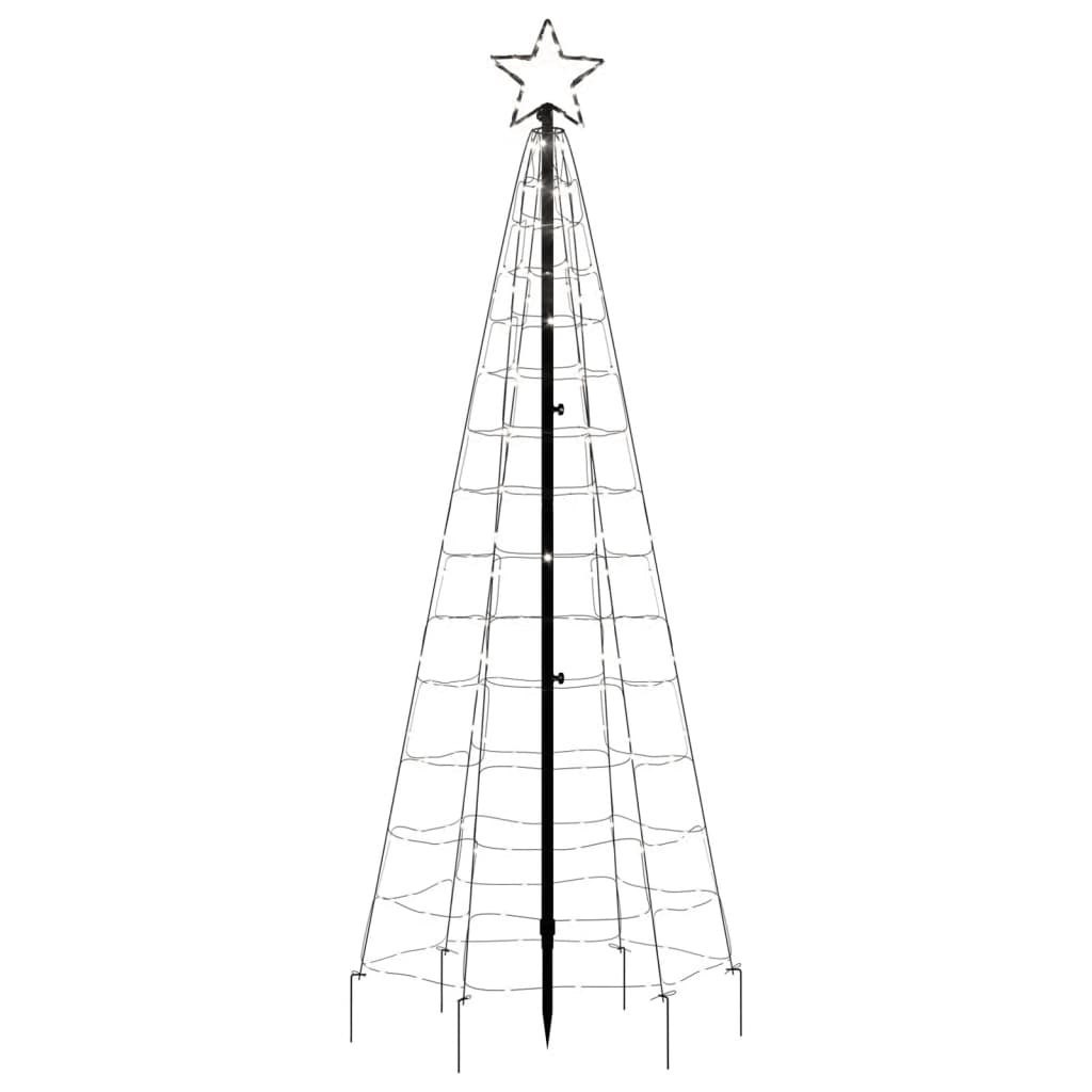 Choinka z lampek, z kołkami, 220 zimnych białych LED, 180 cm Lumarko!