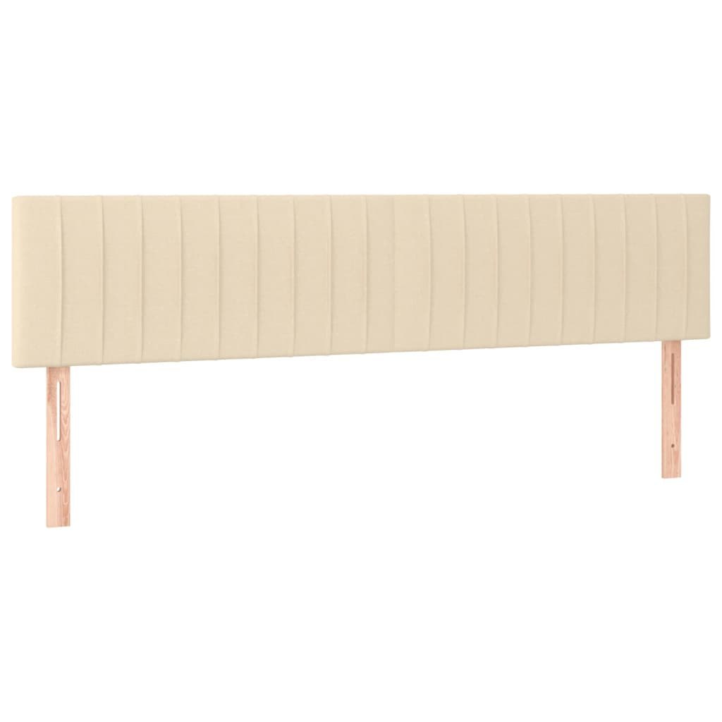 Zagłówki do łóżka, 2 szt., kremowe, 80x5x78/88 cm, tkanina Lumarko!