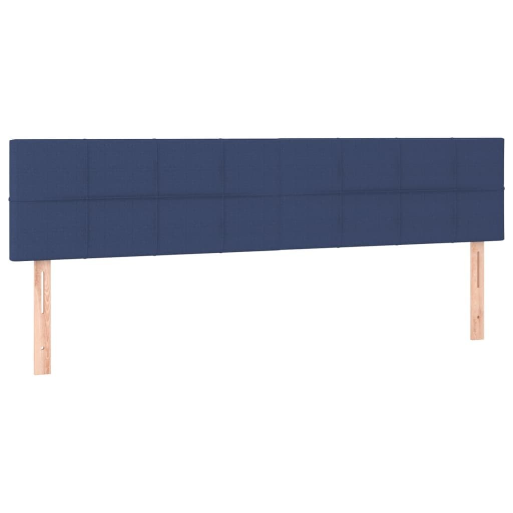 Zagłówki do łóżka, 2 szt., niebieskie, 100x5x78/88 cm, tkanina Lumarko!