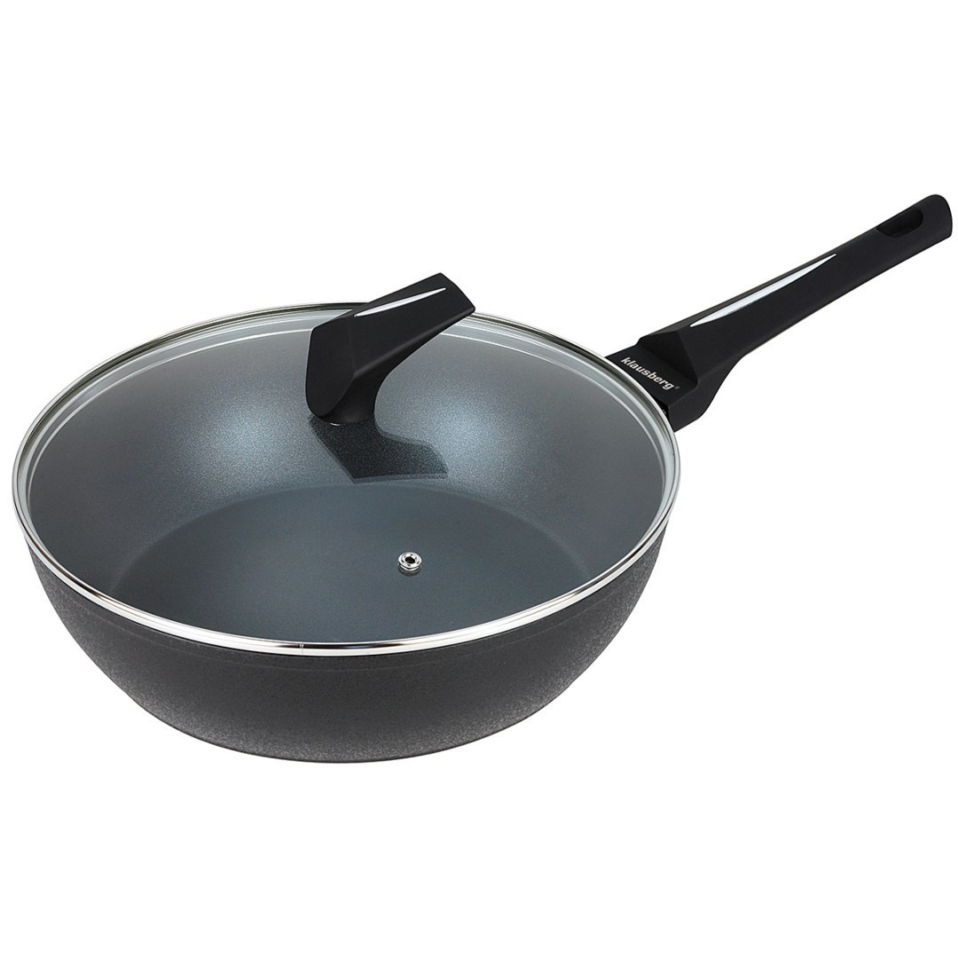 Patelnia Marmurkowa Z Pokrywą Klausberg 28cm Kb-7692 Lumarko!