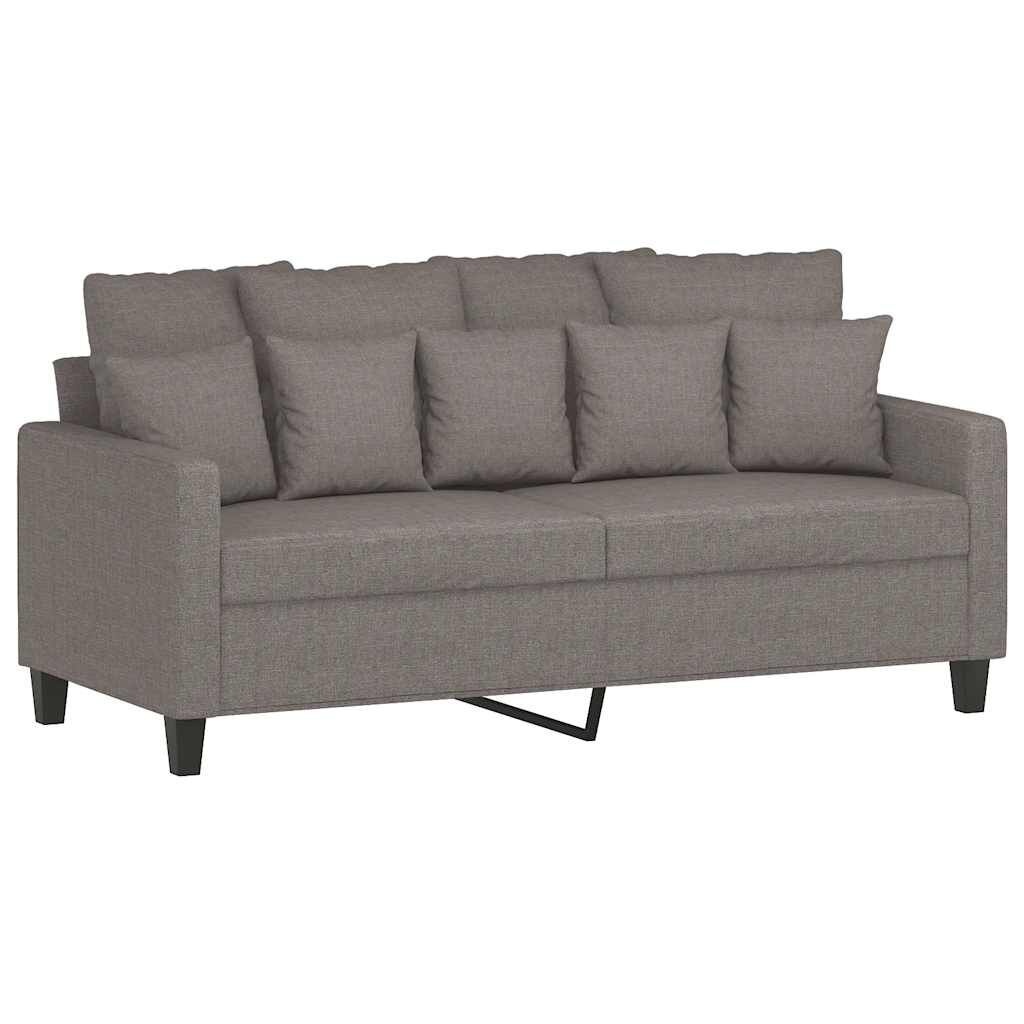 Sofa 2-osobowa, kolor taupe, 140 cm, tapicerowana tkaniną Lumarko!
