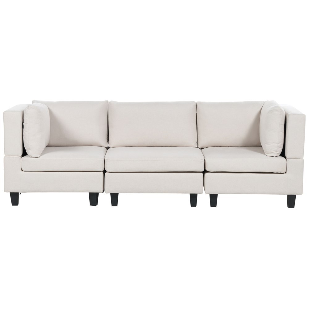 Sofa modułowa 3-osobowa jasnobeżowa