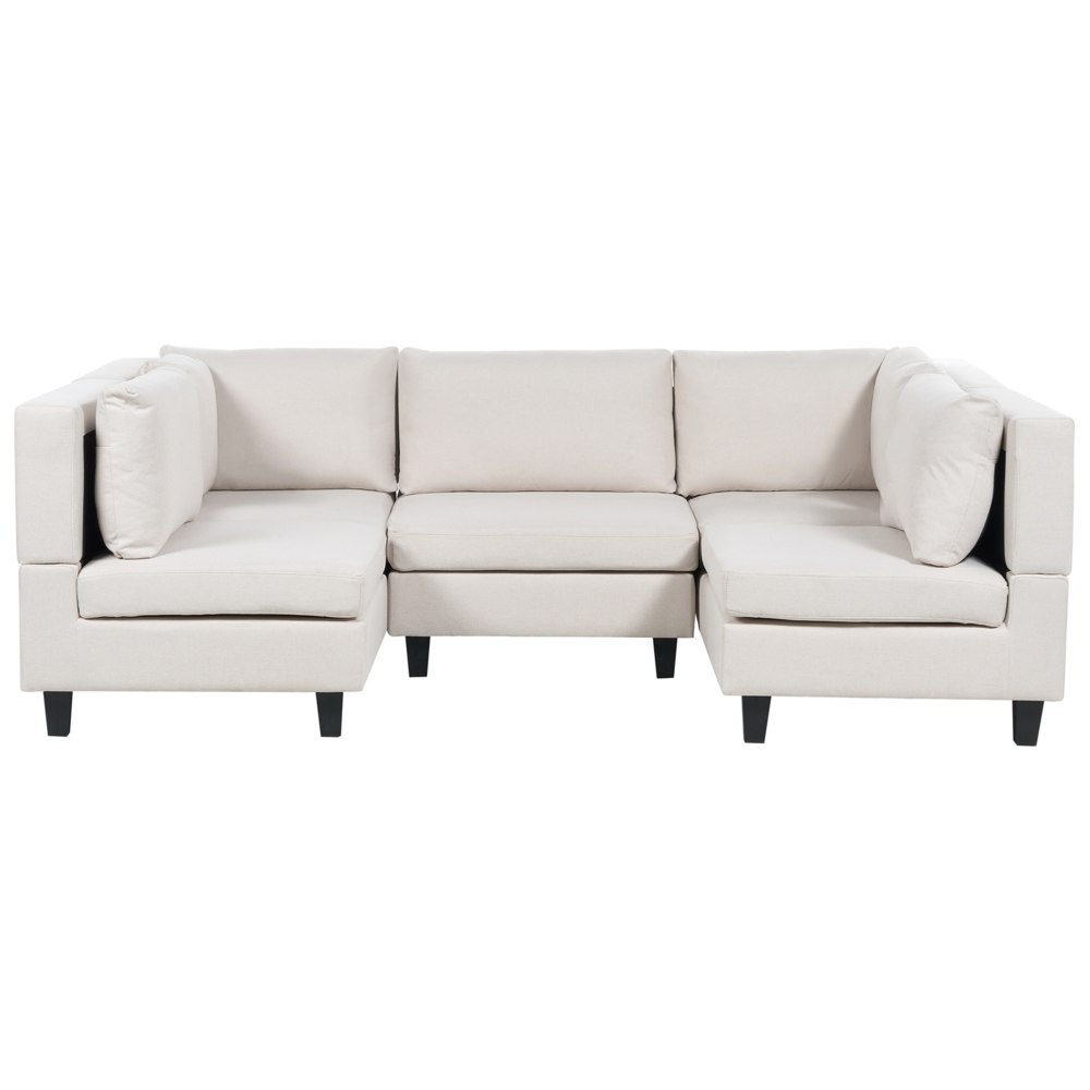 Sofa modułowa 5-osobowa jasnobeżowa UNSTAD