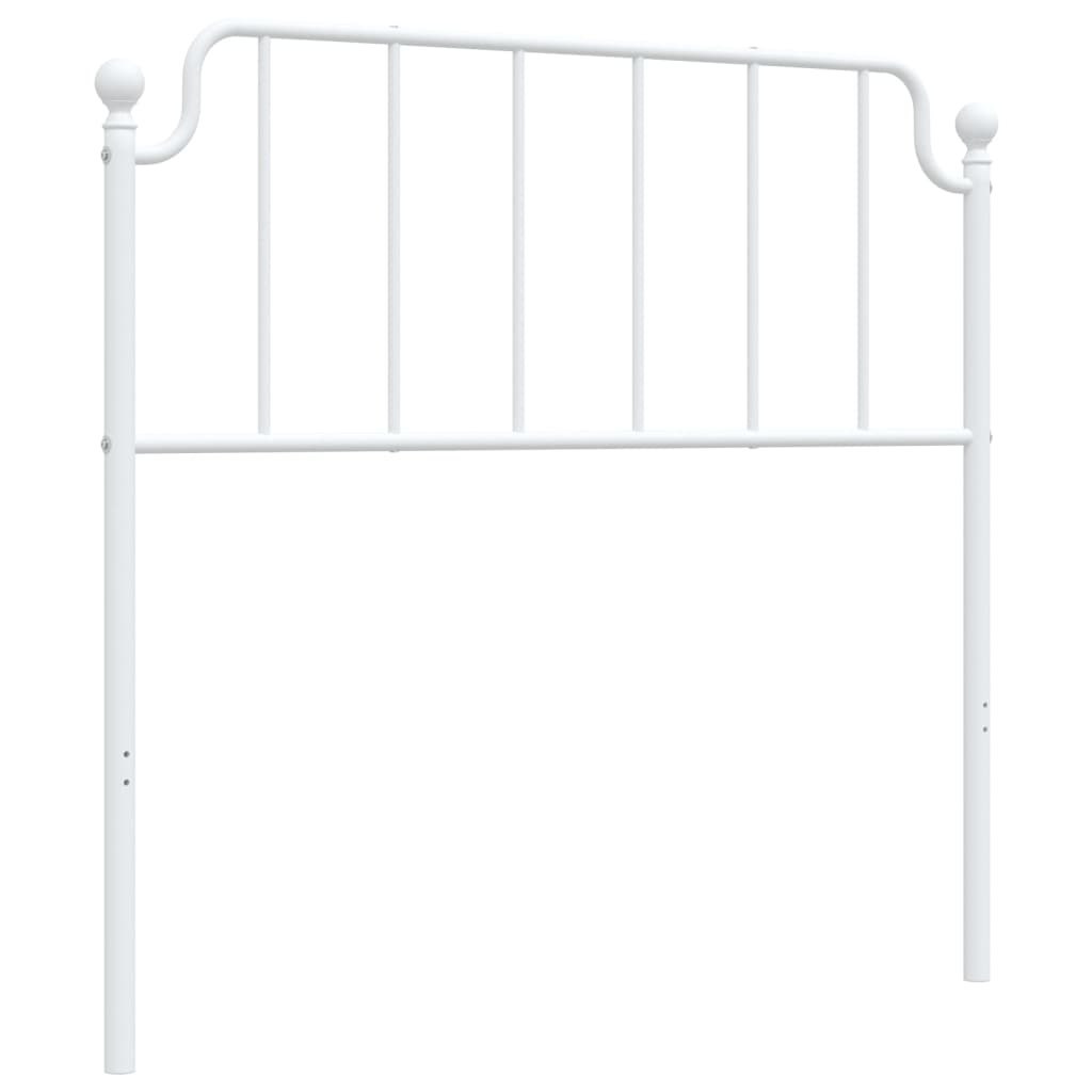 Metalowe wezgłowie, białe, 100 cm Lumarko!