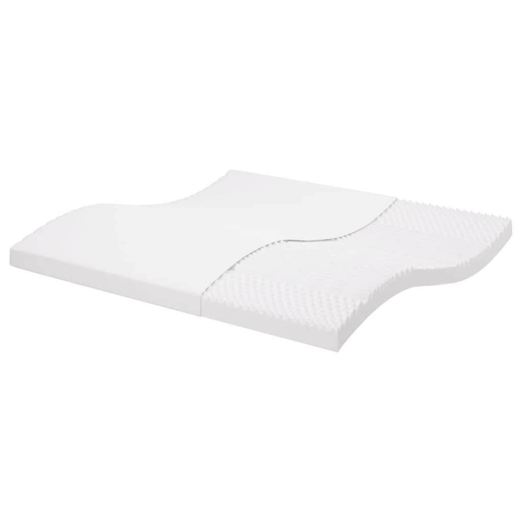 Materac piankowy, biały 200x200 cm, 7-strefowy, twardość 20 ILD Lumarko!