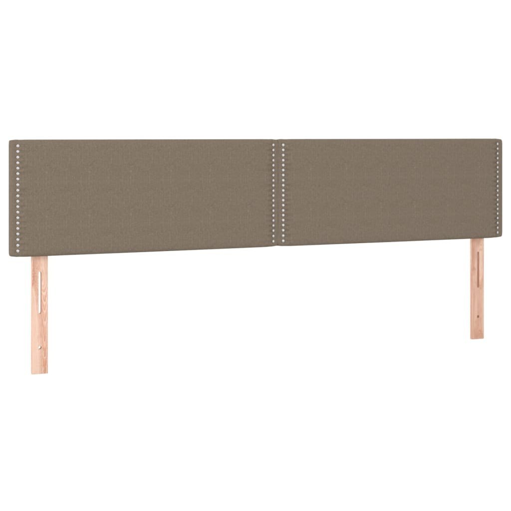 Zagłówki do łóżka, 2 szt., taupe, 100x5x78/88 cm, tkanina Lumarko!