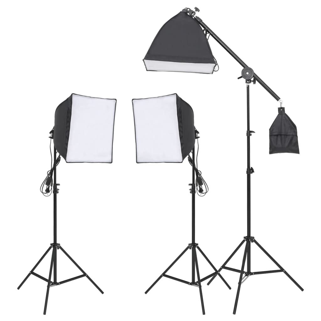 Fotograficzny zestaw studyjny z lampami i tłem Lumarko!