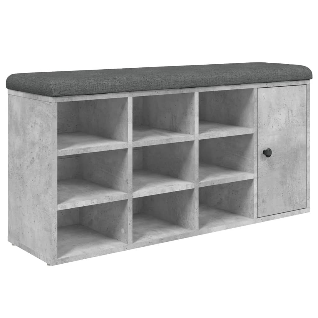 Ławka na buty, szarość betonu, 102x32x50 cm Lumarko!