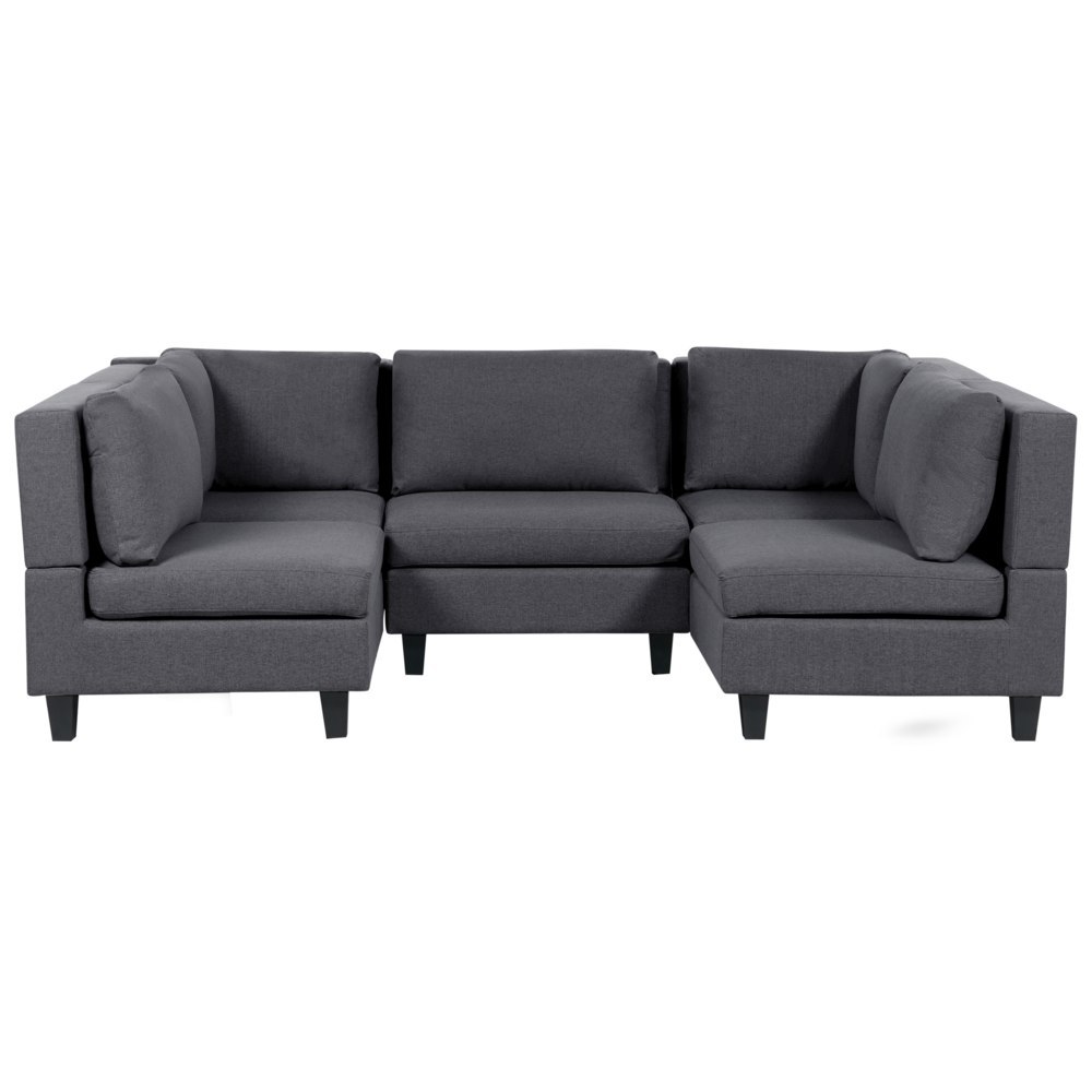Sofa modułowa 5-osobowa ciemnoszara