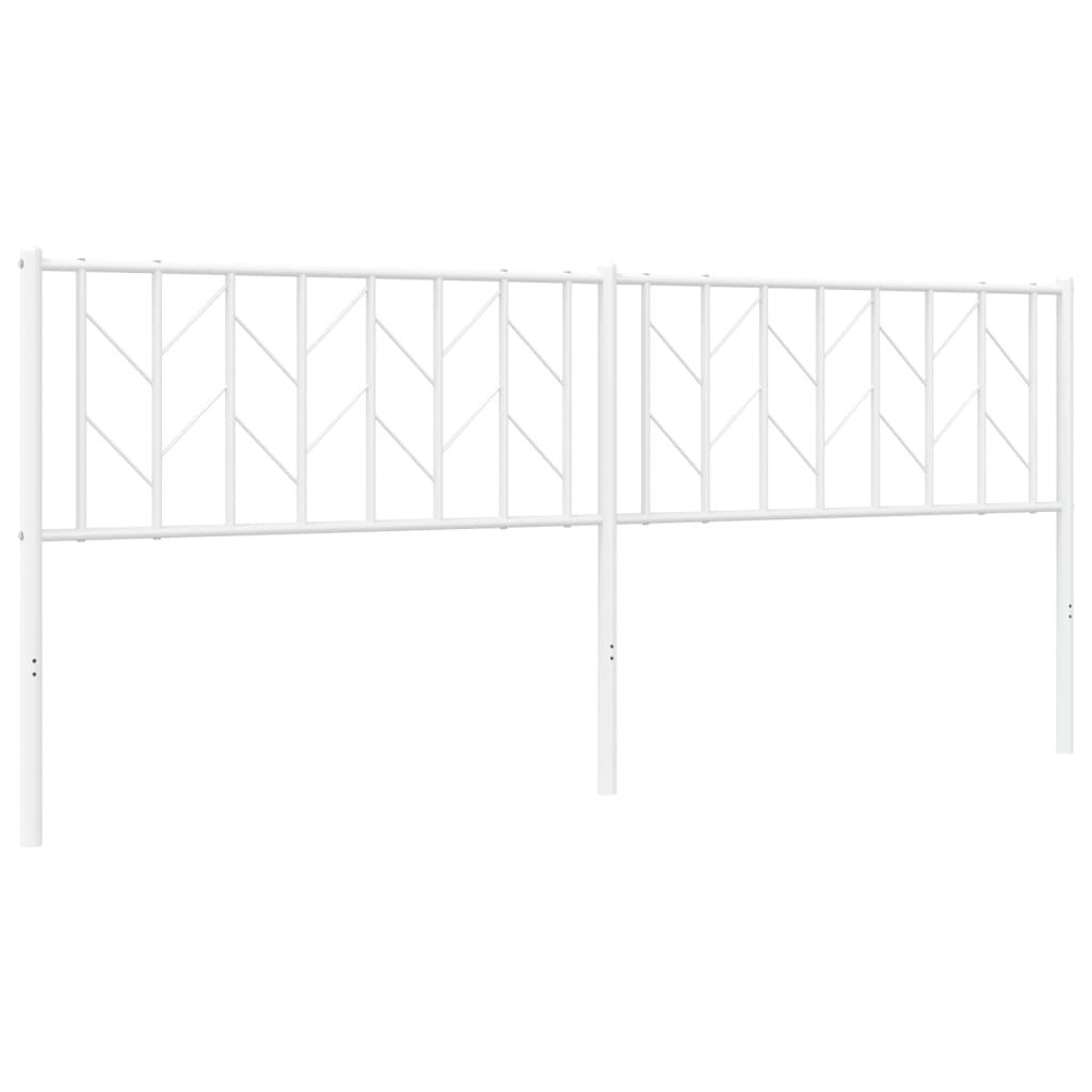 Metalowe wezgłowie, białe, 200 cm Lumarko!