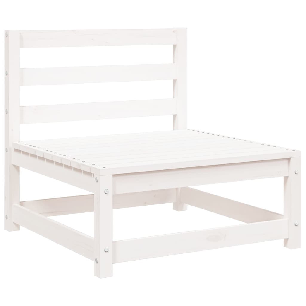 Sofa ogrodowa bez podłokietników, biała, 70x70x67 cm, sosnowa Lumarko!