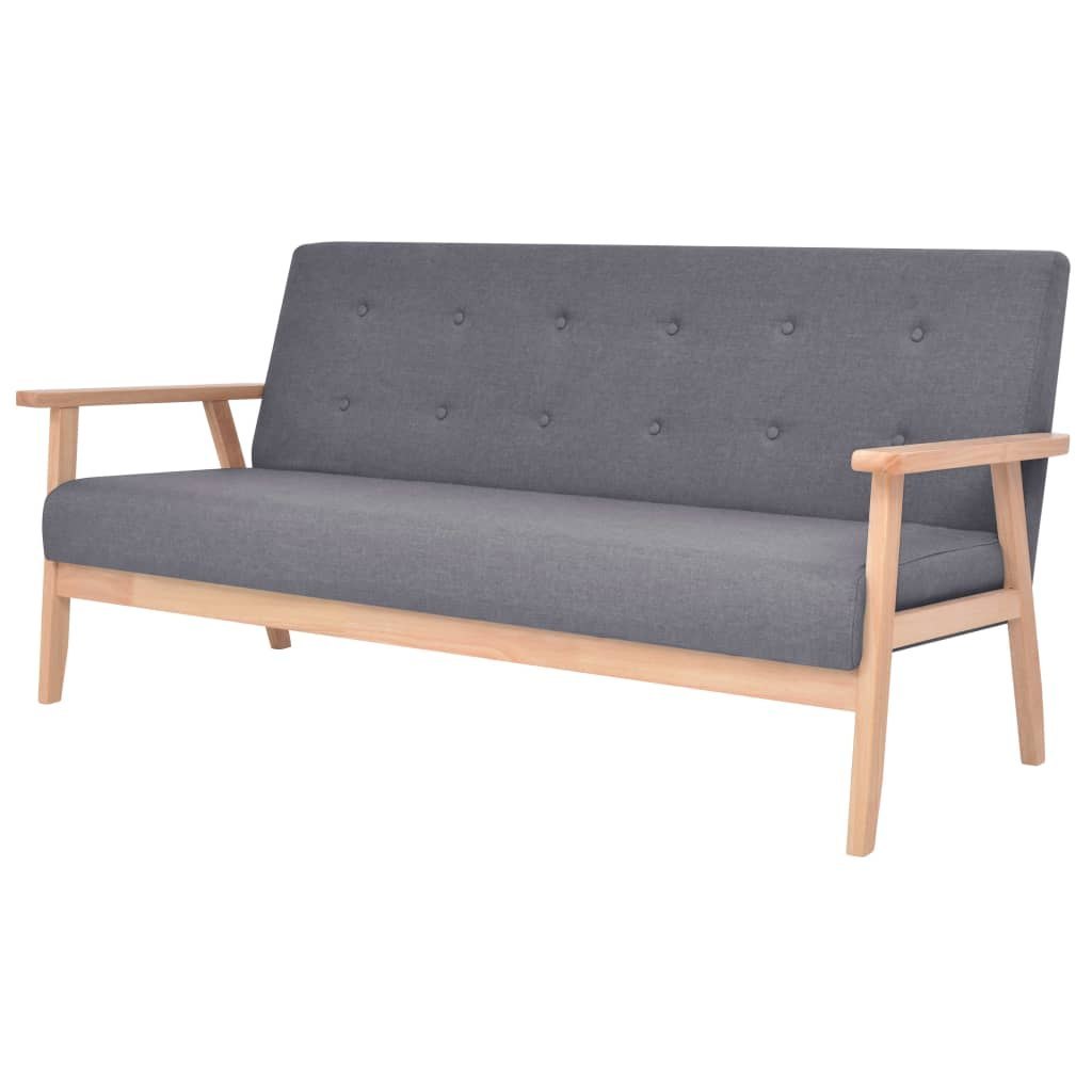 3 osobowa sofa tapicerowana, ciemnoszara Lumarko!