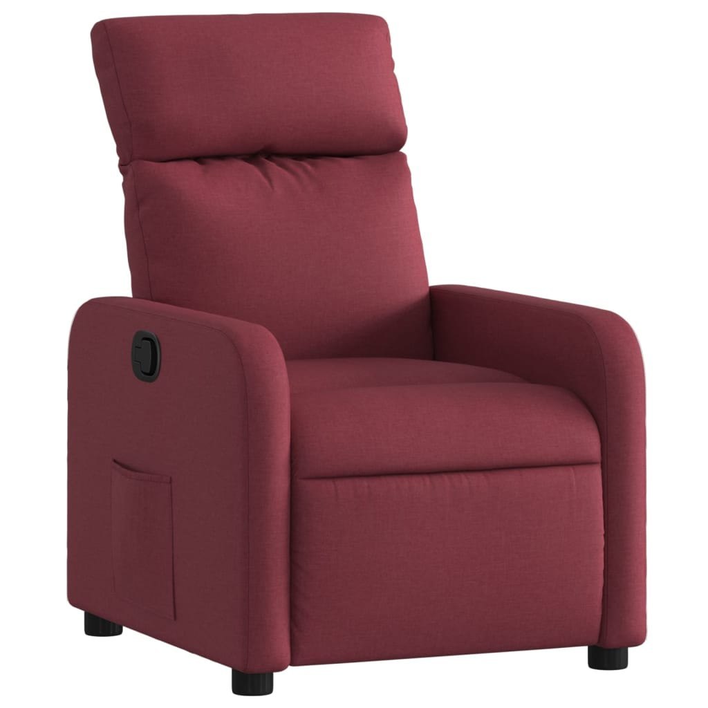 Fotel rozkładany, winna czerwień, obity tkaniną Lumarko!