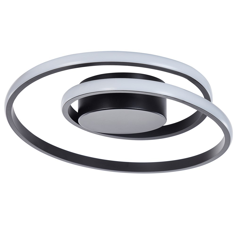 Lampa sufitowa LED metalowa czarna NARYN