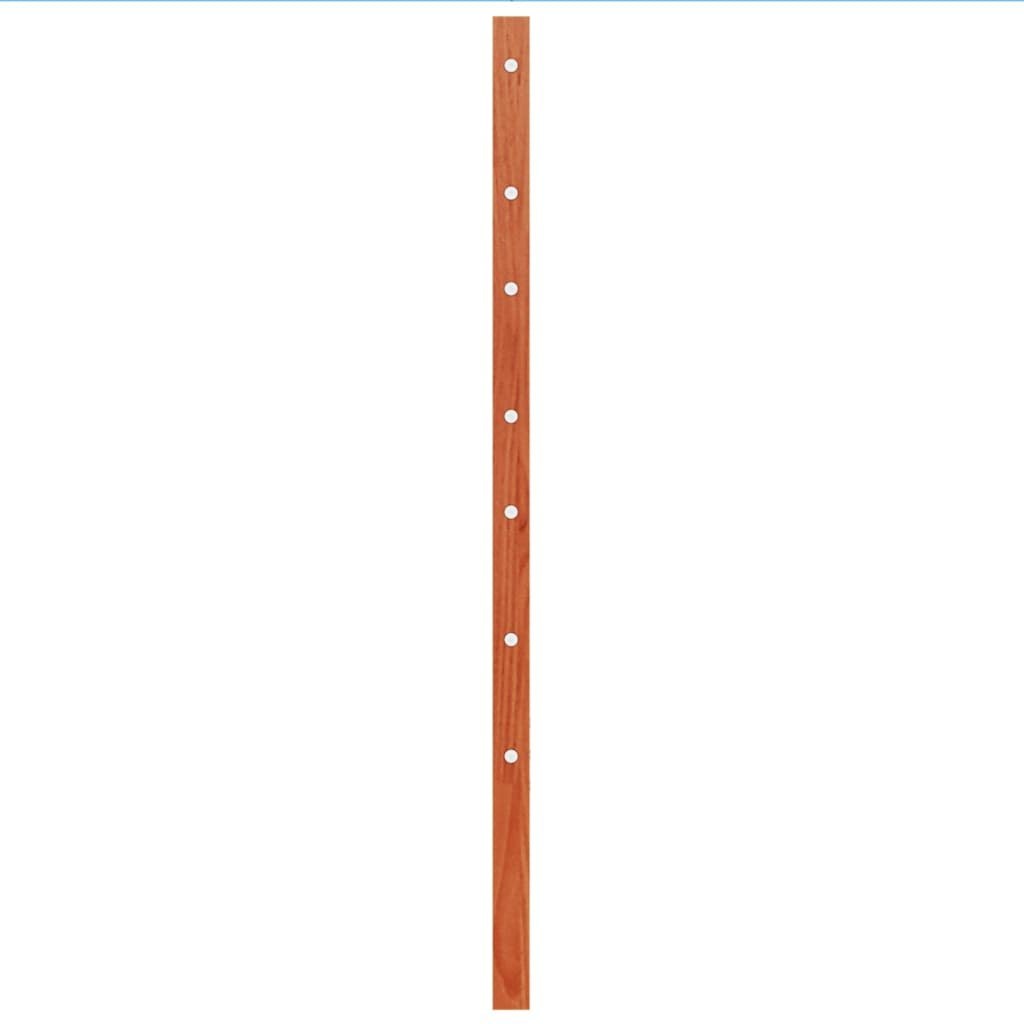 Wezgłowie do łóżka, woskowy brąz, 100 cm, lite drewno sosnowe Lumarko!