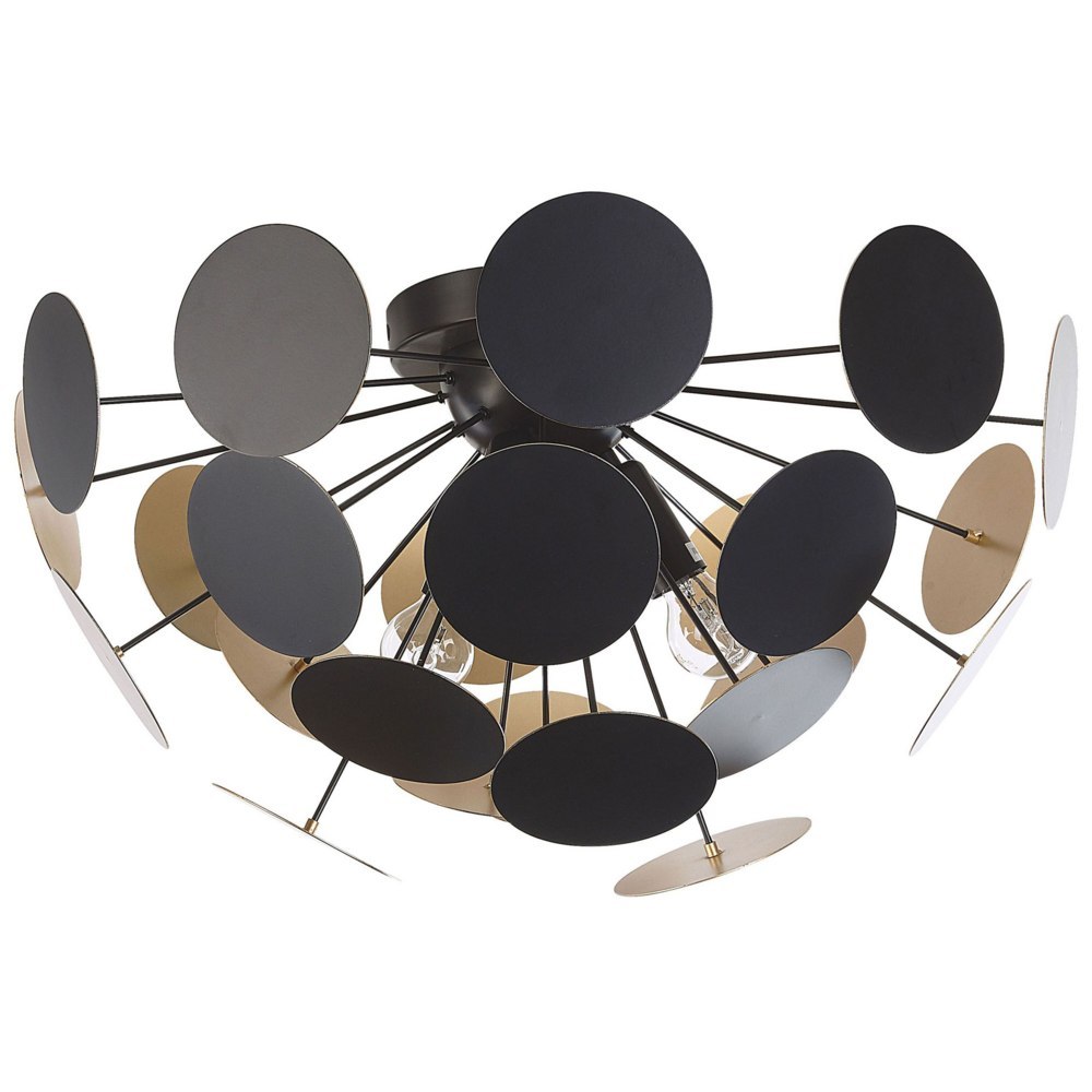Lampa sufitowa czarno-złota MARITSA