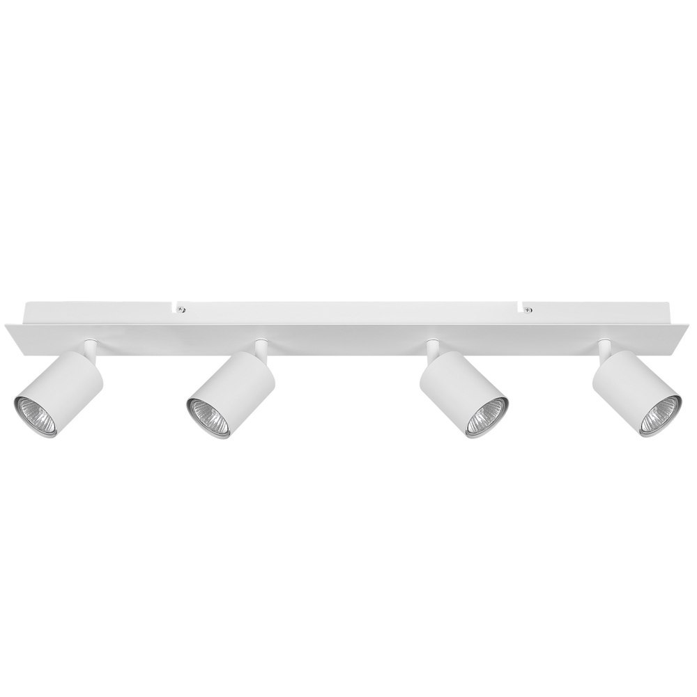 Lampa spot 4-punktowa metalowa biała TIGRIS