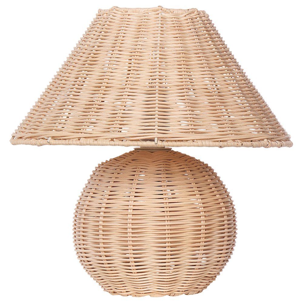 Lampa stołowa rattanowa jasna CINDER