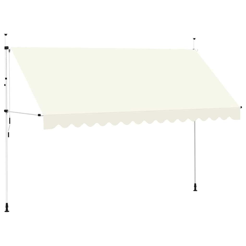 Markiza zwijana ręcznie, 400 cm, kremowa Lumarko!