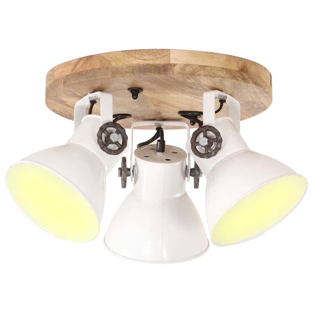 Industrialna lampa sufitowa, 25 W, biała, 42x27 cm, E27 Lumarko!