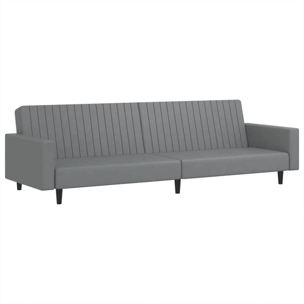 2-osobowa sofa, szara, sztuczna skóra Lumarko!