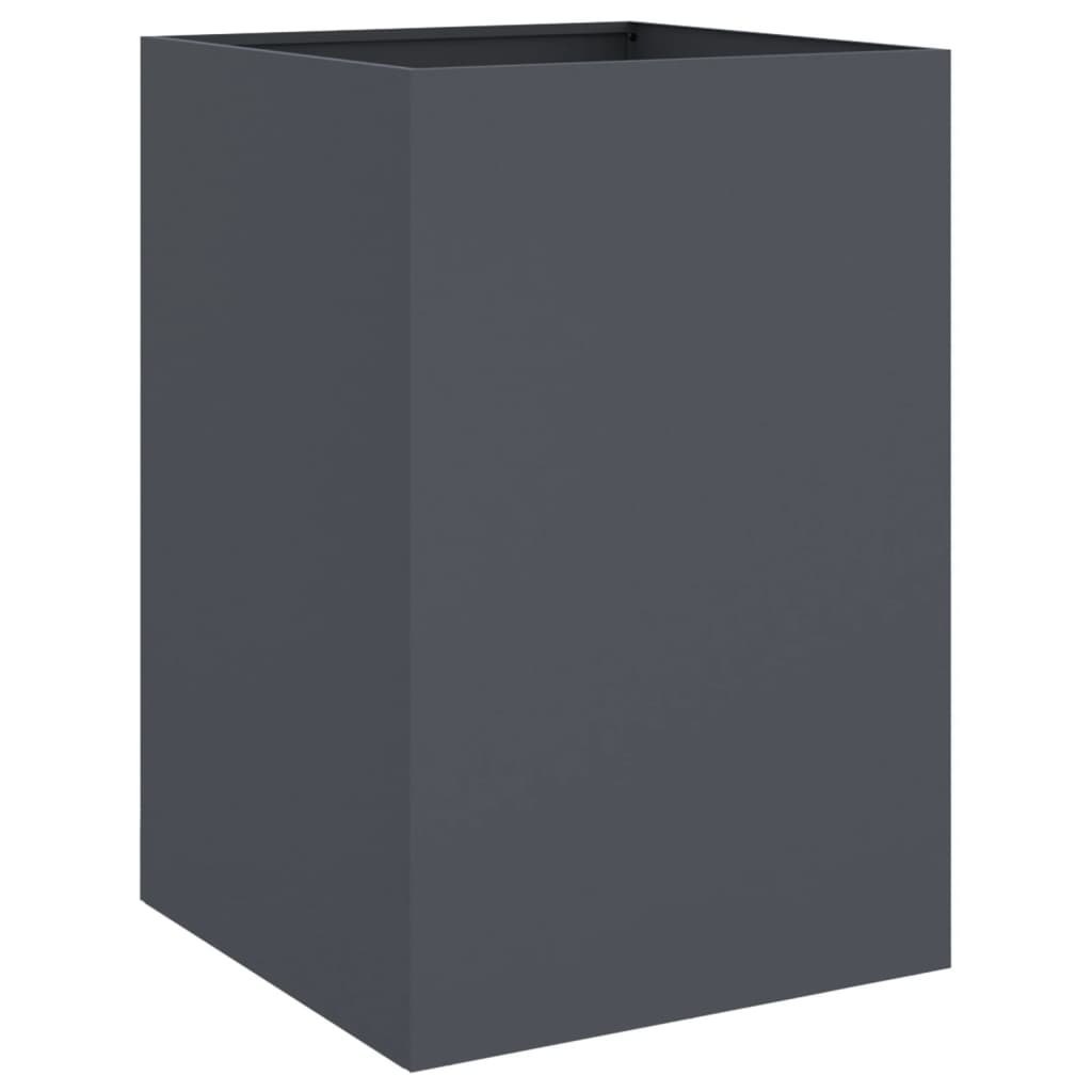 Donica, antracytowa, 52x48x75 cm, stal walcowana na zimno Lumarko!
