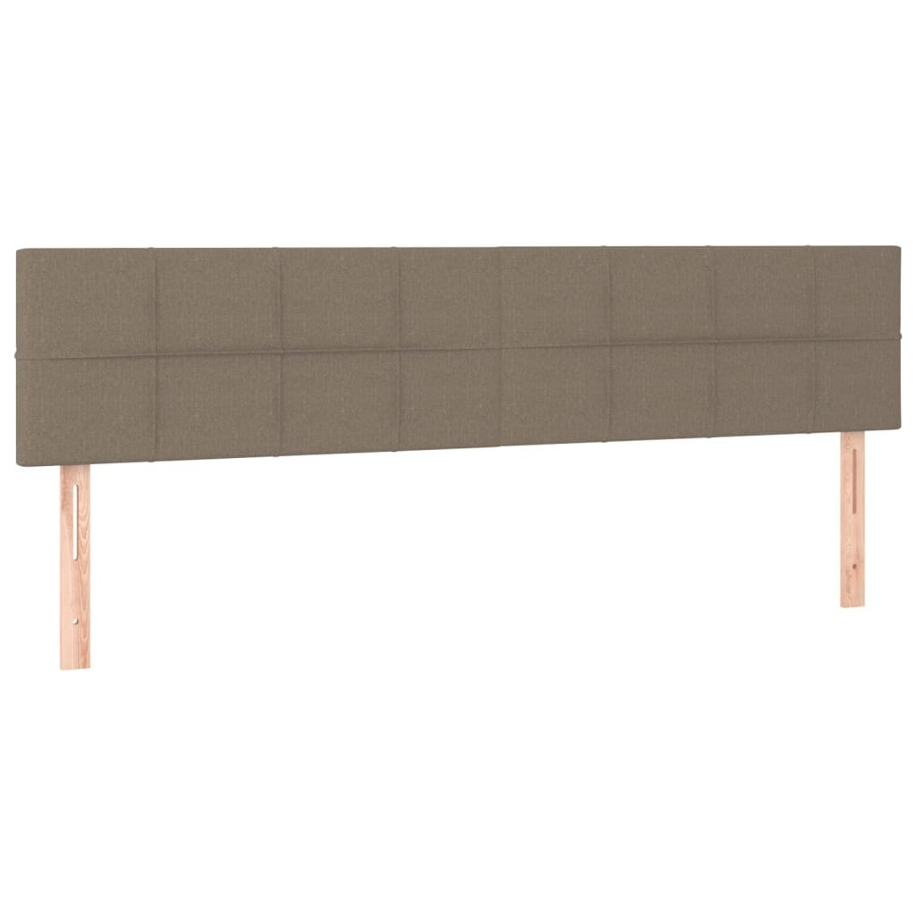 Zagłówki do łóżka, 2 szt., taupe, 100x5x78/88 cm, tkanina Lumarko!