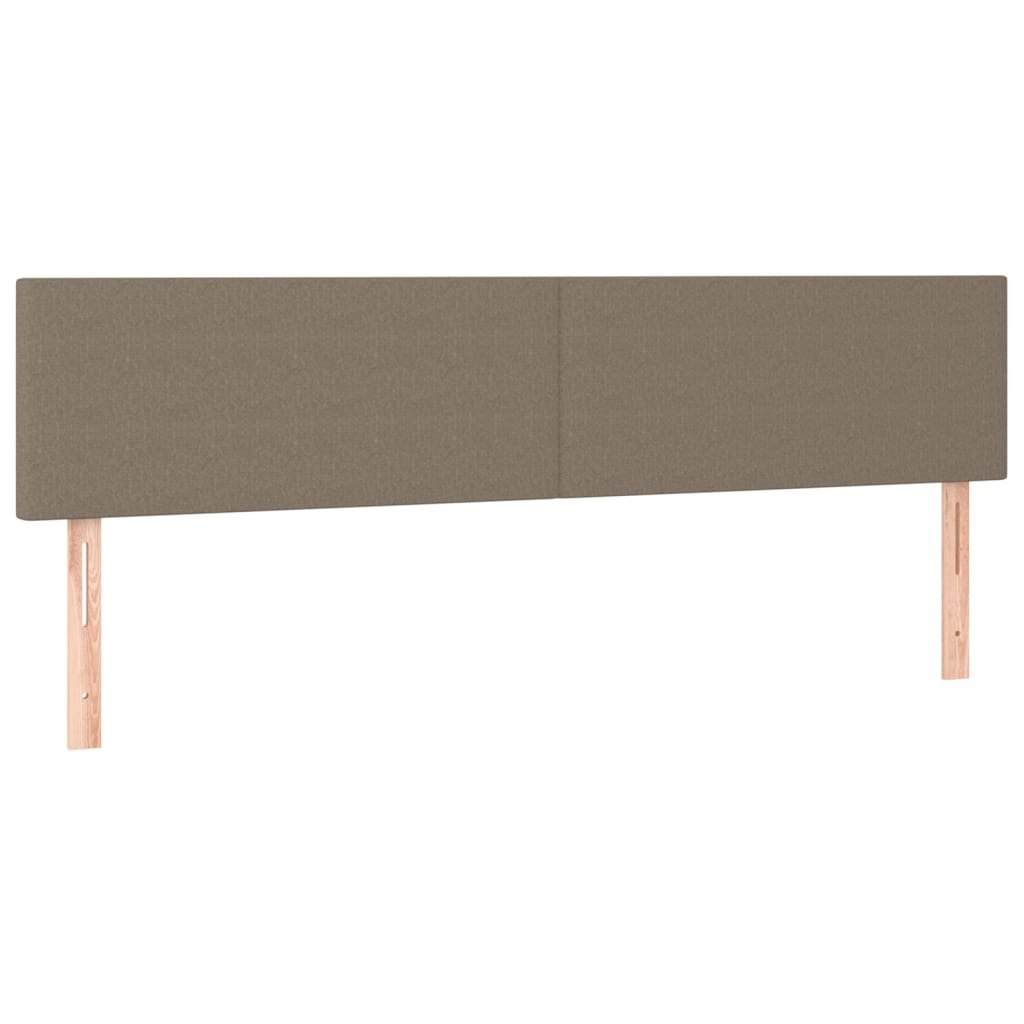 Zagłówki do łóżka, 2 szt., taupe, 100x5x78/88 cm, tkanina Lumarko!
