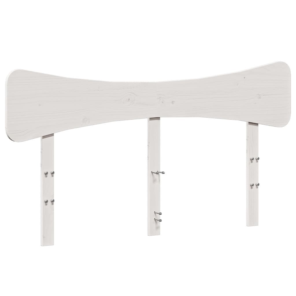 Wezgłowie do łóżka, białe, 150 cm, lite drewno sosnowe Lumarko!