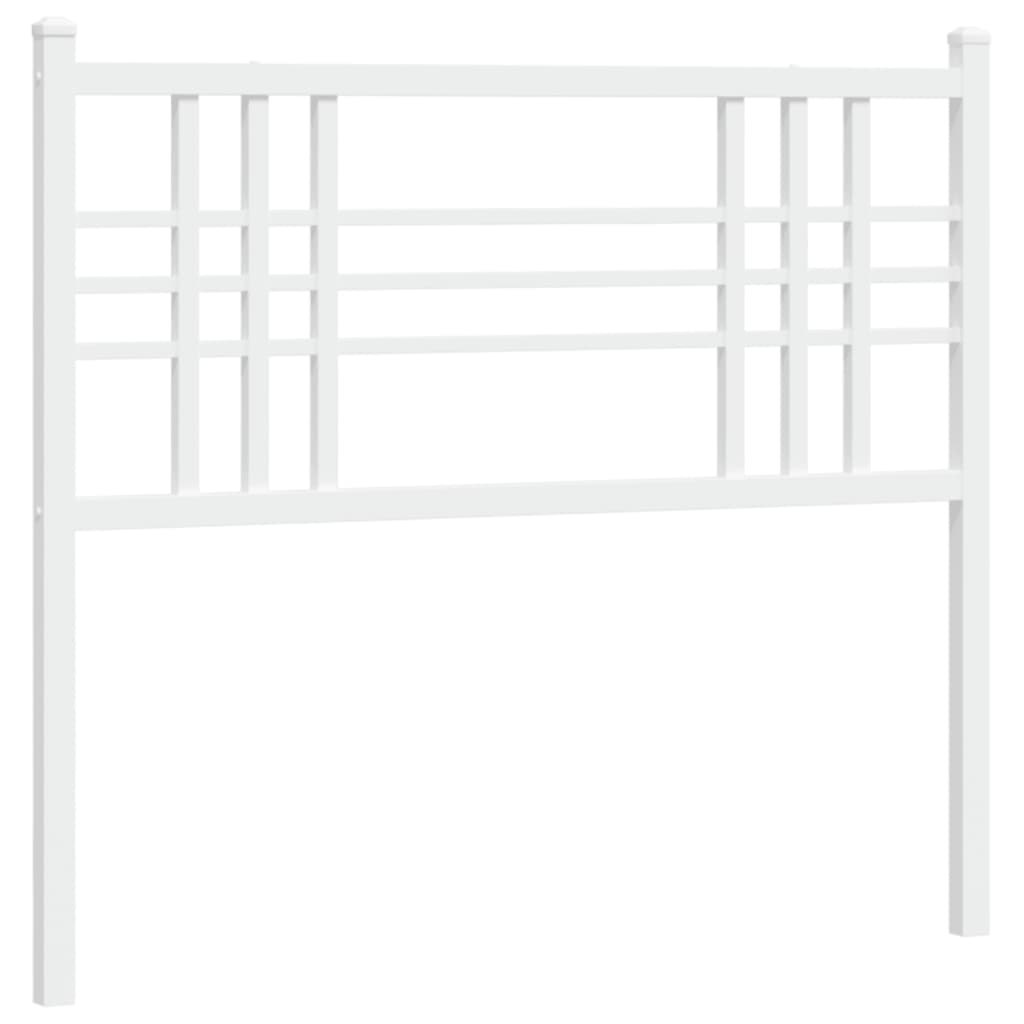Metalowe wezgłowie, białe, 100 cm Lumarko!