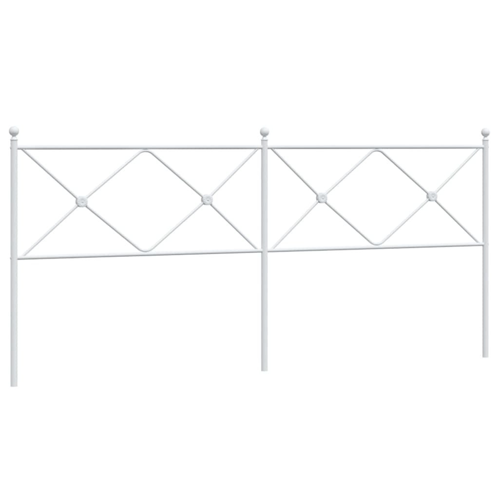Metalowe wezgłowie, białe, 200 cm Lumarko!