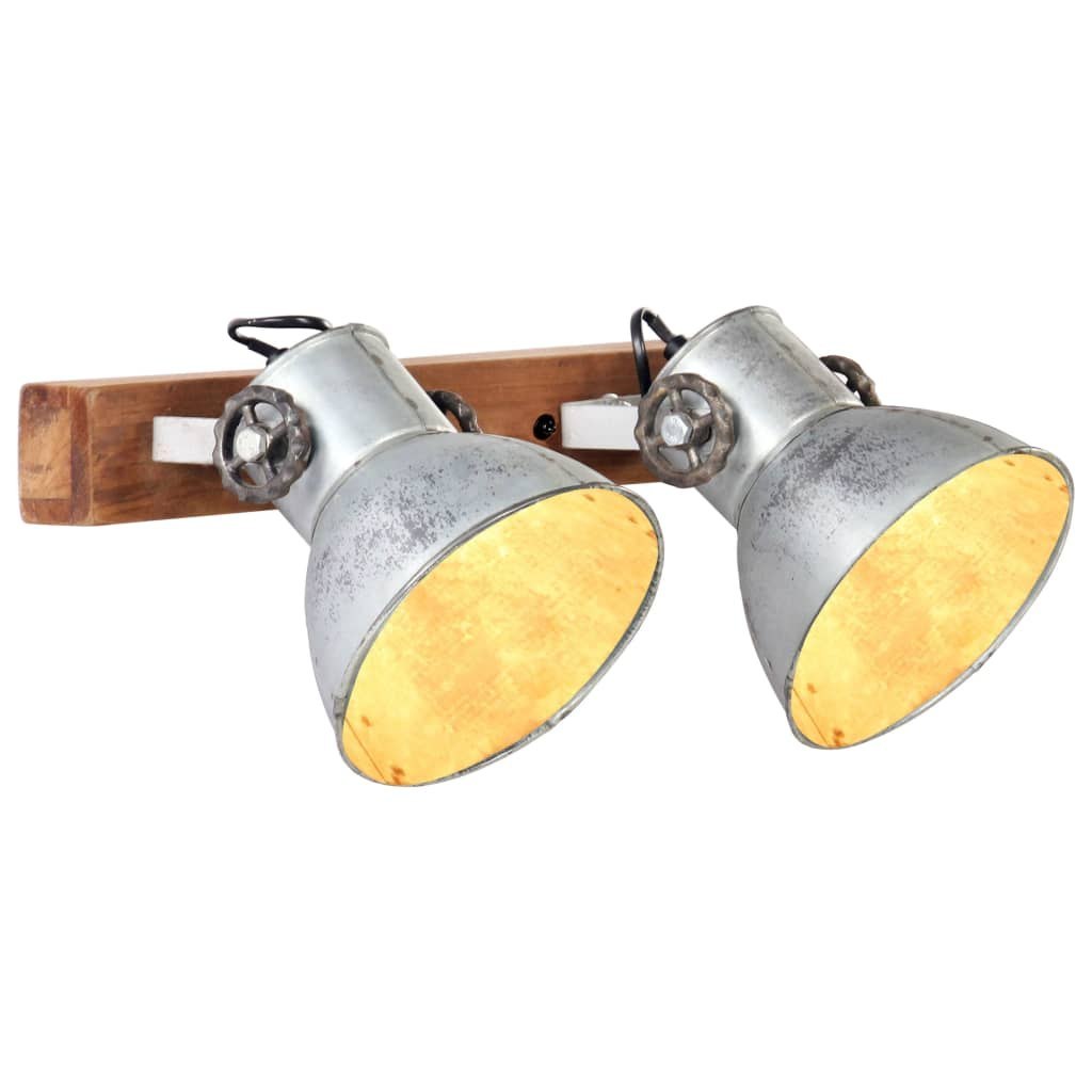 Industrialna lampa ścienna, srebrna, 45x25 cm, E27 Lumarko!