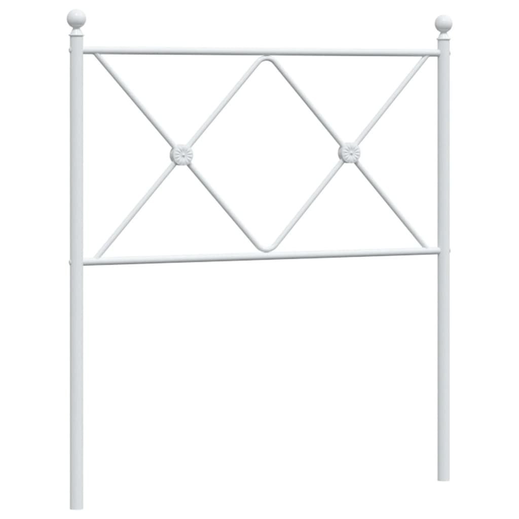 Metalowe wezgłowie, białe, 80 cm Lumarko!