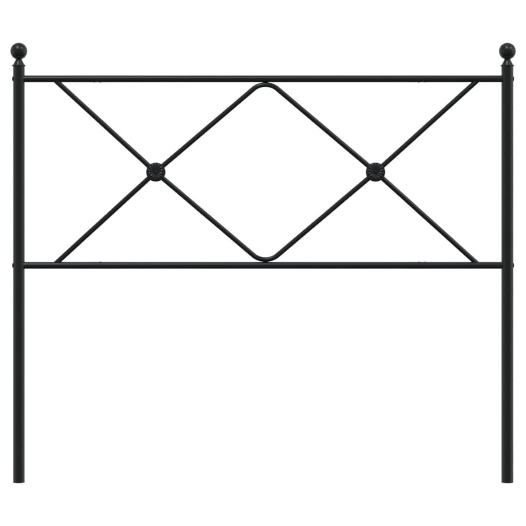 Metalowe wezgłowie, czarne, 107 cm Lumarko!
