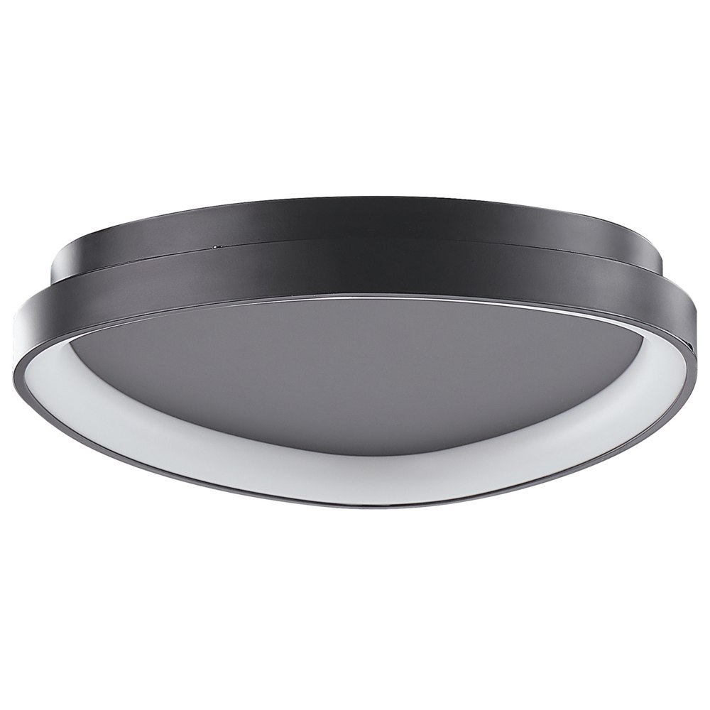 Lampa sufitowa LED metalowa czarna NANDING