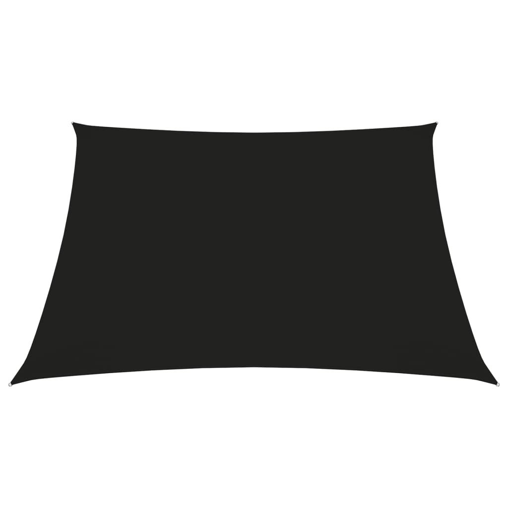 Prostokątny żagiel ogrodowy, tkanina Oxford, 2,5x3 m, czarny Lumarko!