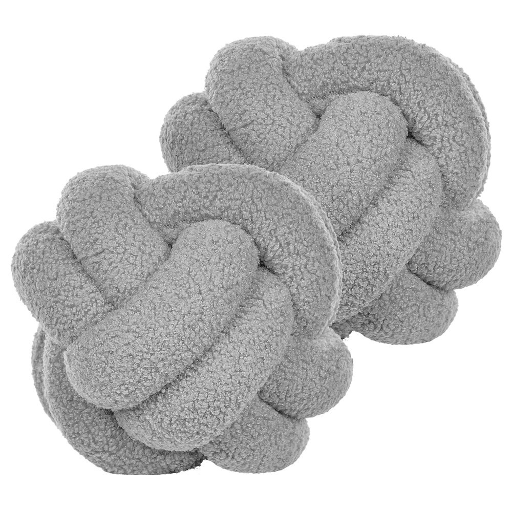 Zestaw 2 poduszek Boucle Szary