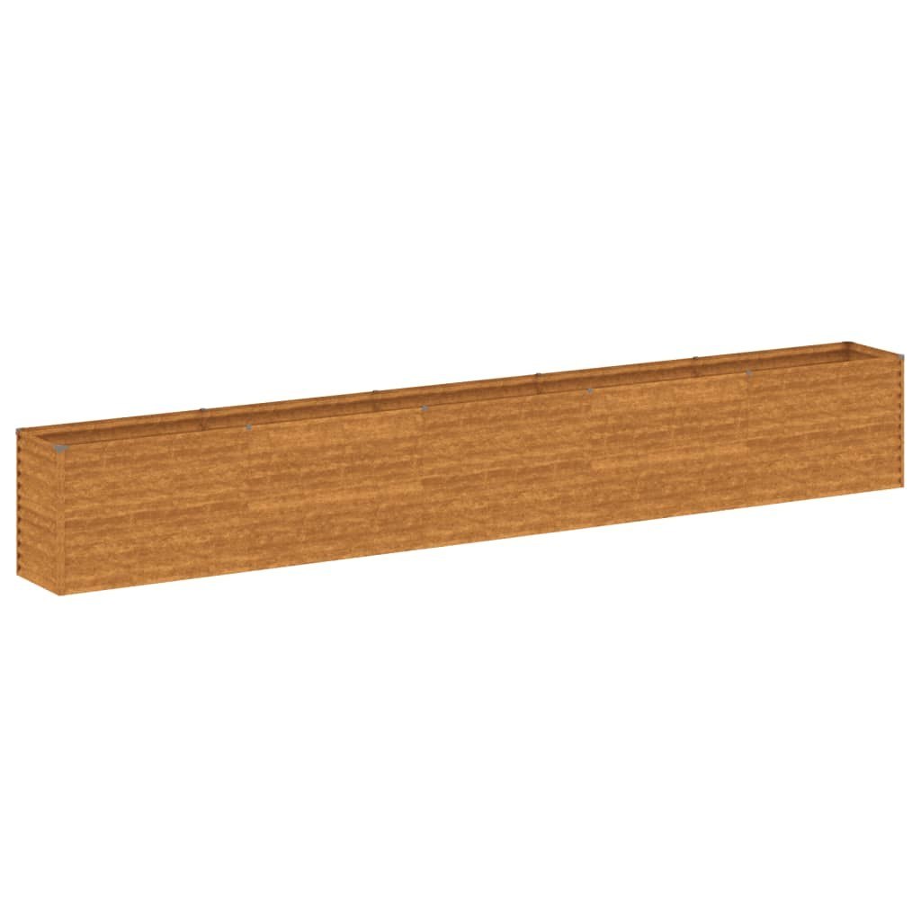 Podwyższona grządka ogrodowa 482x50x69 cm, stal Corten