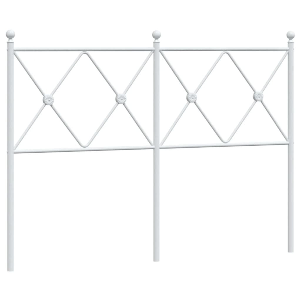 Metalowe wezgłowie, białe, 120 cm Lumarko!