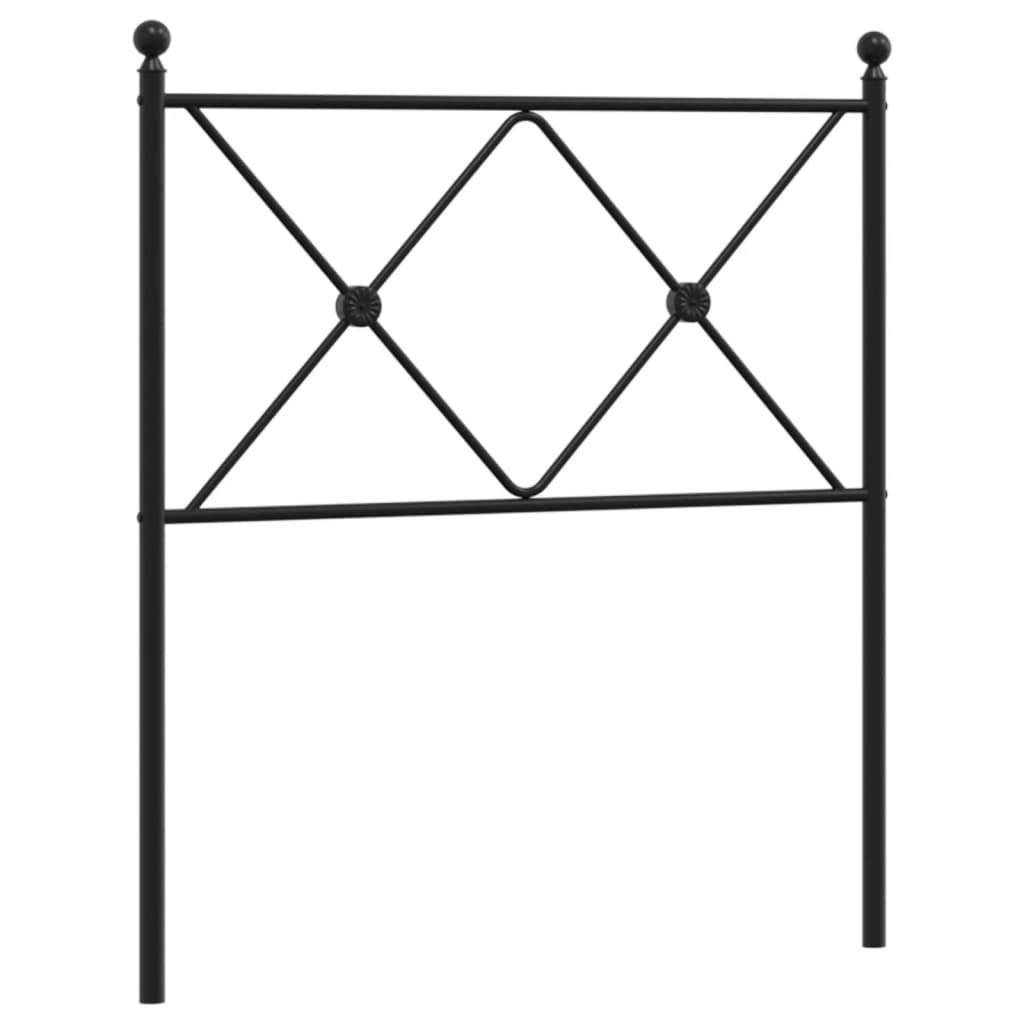 Metalowe wezgłowie, czarne, 75 cm Lumarko!