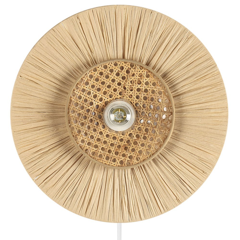 Lampa ścienna papierowa ⌀ 40 cm naturalna YAAPI