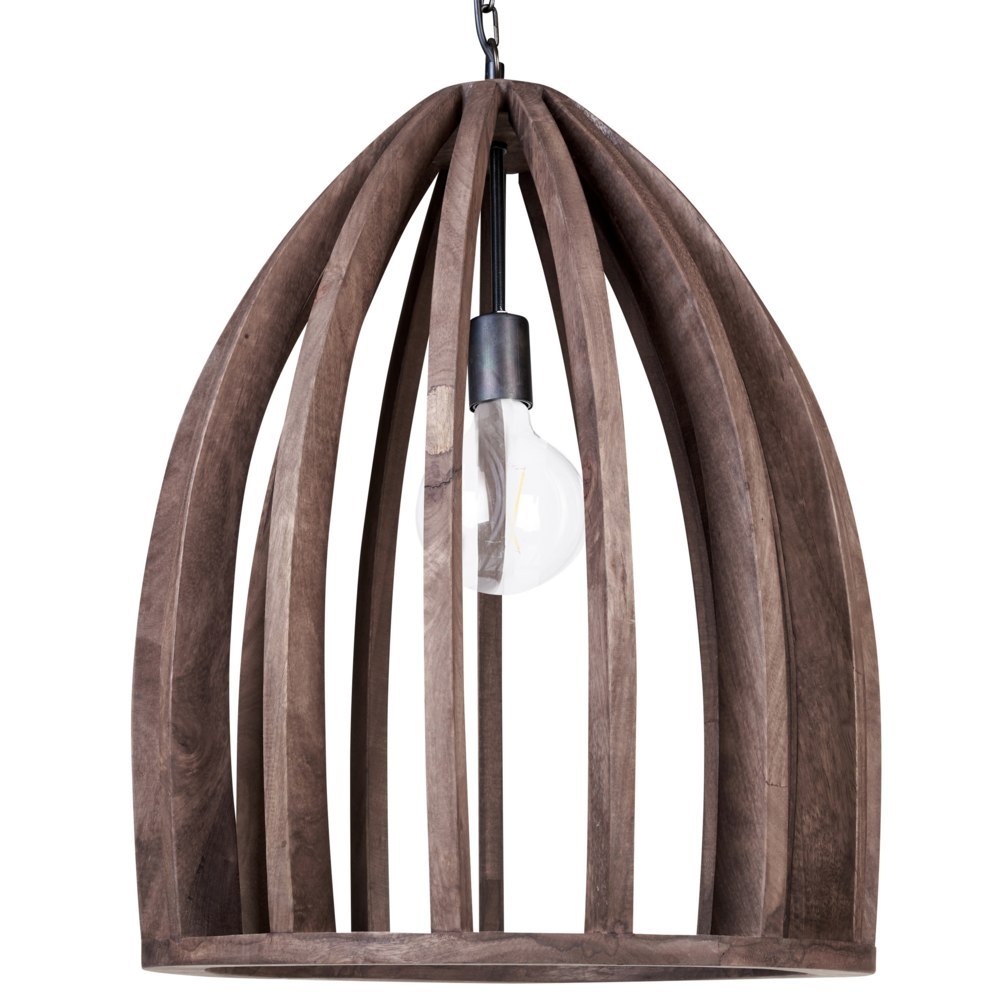 Lampa wisząca drewno mango ciemna MANAIR
